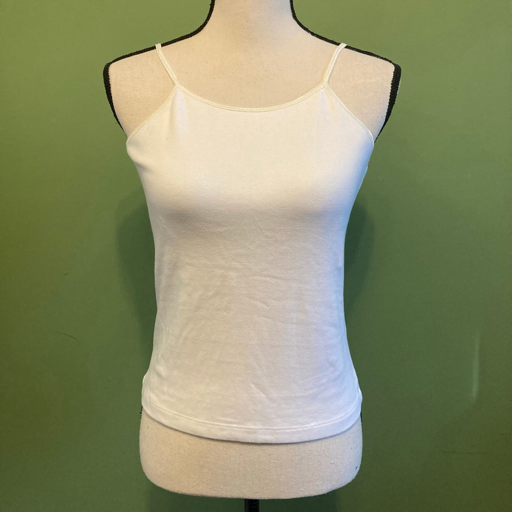 Womans Y2 K B.U.M. Equipment White Tank Top Size L